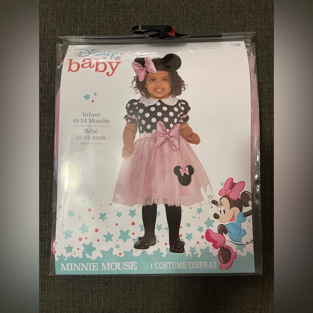 Disney Baby Minnie Mouse Pink and Silver Costume